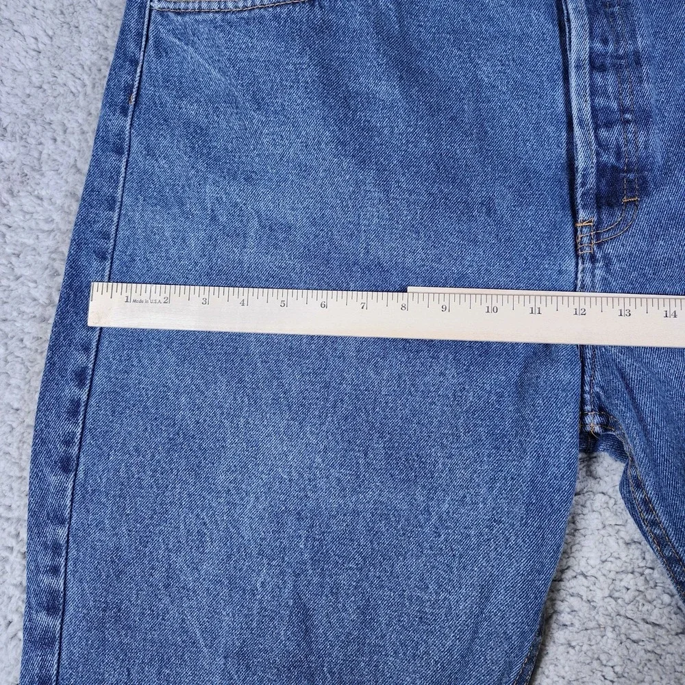 Levis 501 Button Fly Jeans Size 42 x 30 Blue Denim